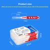 Tooth Gap Brush - 0.7mm Ultra-Fine Orthodontic Cleaning L-Shaped Tooth Gap Brush - Boxed Set of 20 Sticks