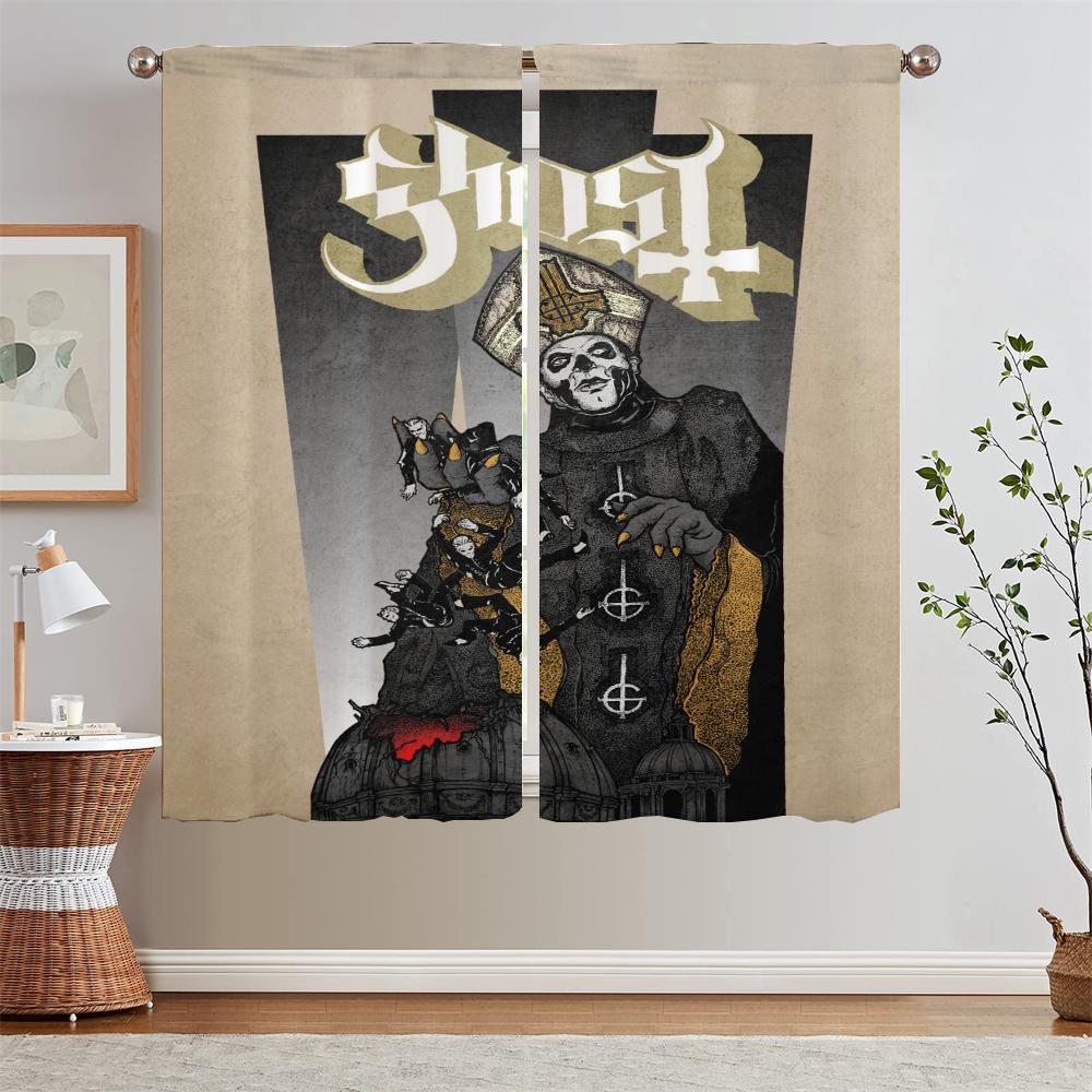 

Подхваты для штор в гостиную Ghosts Band, 2 шт., бесплатная доставка, затемняющие шторы, затемняющие жалюзи W50xH70cmx2pcs-CL