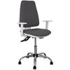 Chaise De Bureau - PIQUERAS Y CRESPO - Elche - Gris Foncé - Réglable En Hauteur - 1 Place