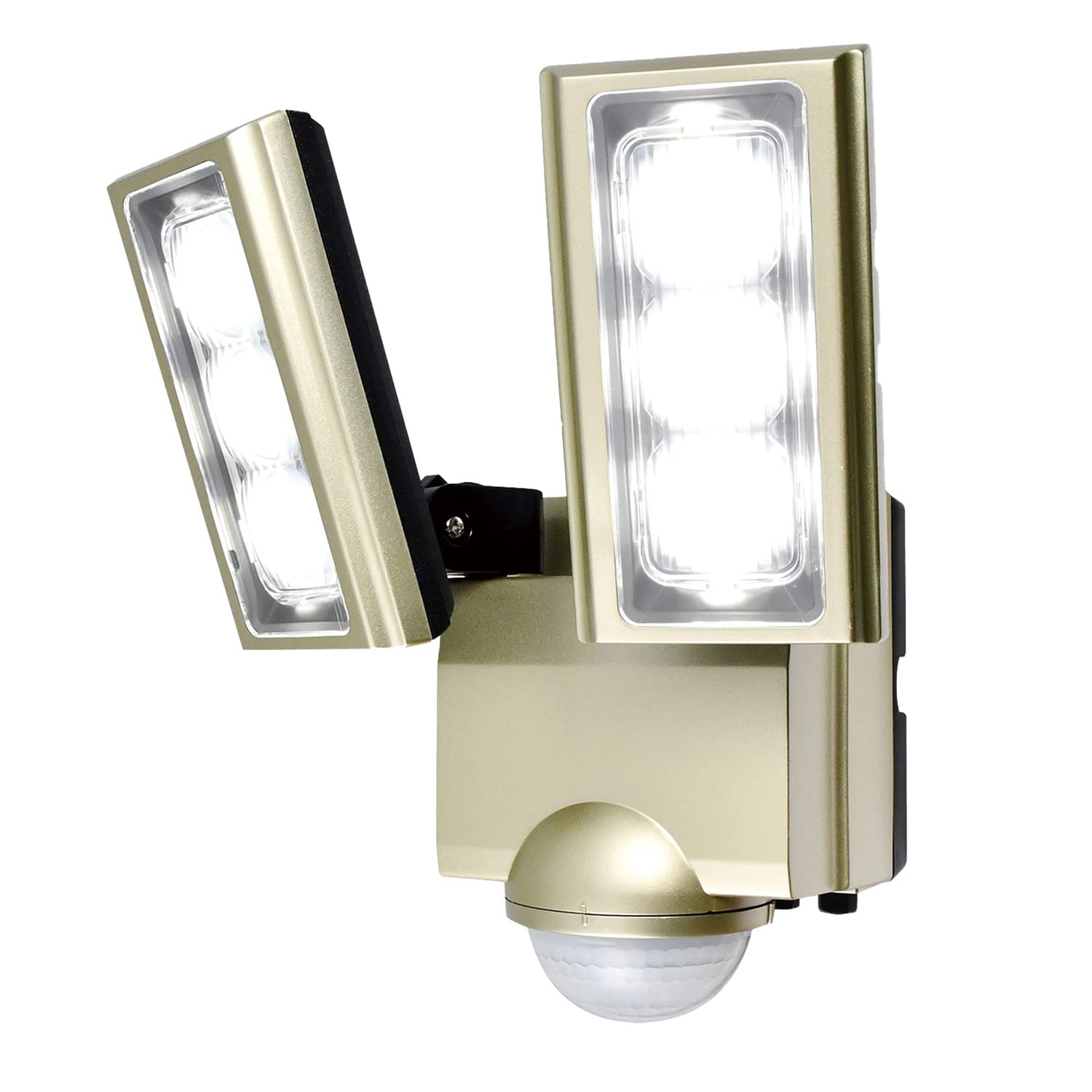 

ELPA Outlet-Type Sensor Light, 2 Lights (White LED/Waterproof), Outdoor, Foot Sensor Light (ESL-ST1202AC)