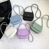 Fashion Trendy Crossbody Bag Casual Women Girl Pu Leather Saddle Totes Handbag Solid Color Messenger Sholder Bags Quality