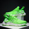 Couple sports shoes Putian quality is really explosive summer three-bar shoes flying woven noodles Kanye casual running shoes
