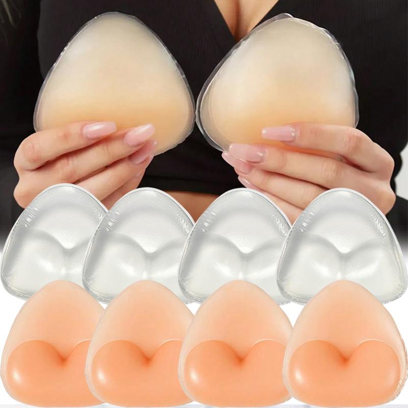 Invisible Chest Push Up Sticky Bra Thicker Sponge Bra Pads Breast Push Up Enhancer Silicone Removeable Inserts Swimsuit Bra