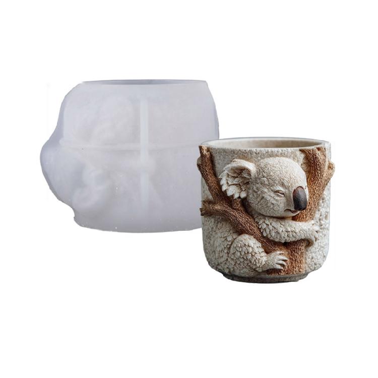 Artistic Silicone Mold Koala Pattern Resin Casting Jewelry Making Moulds Home Garden Decors Creative Crafting Projects