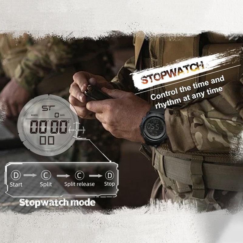 NORTH EDGE Mens Digital Watches Army Military World Time Alarm Sport Stopwatch For Male Waterproof 50M Wristwatch Relogios