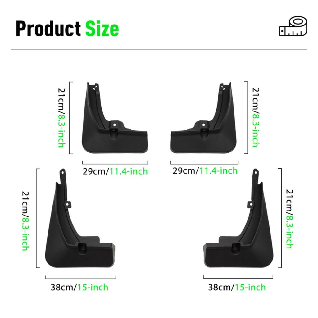 4PCS Car Mud flaps Splash Guards Mudguards Car Mud Flaps Compatible with Geely Monjaro 2021 2022 2023