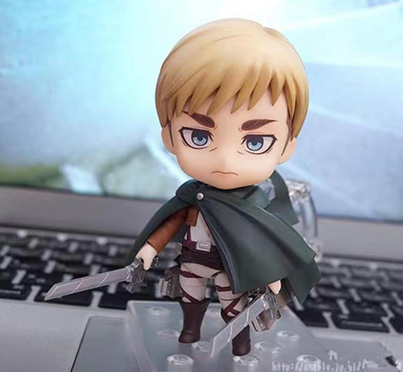 10cm Attack on Titan Erwin Smith Hange Zoe 1123# 775# Anime Action Figure Toys  Playsetss Doll Collection Christmas Gift Present