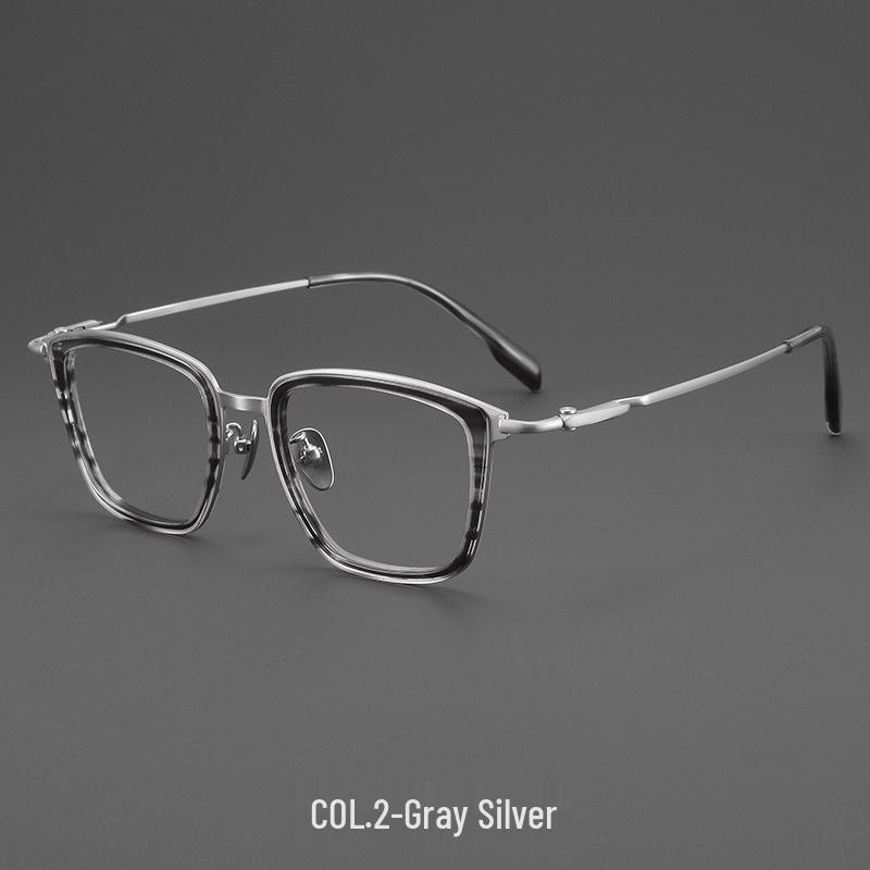 

Danyang 160mm Men s Ultralight Titanium Horn Pattern Myopia Glasses - Large Frame