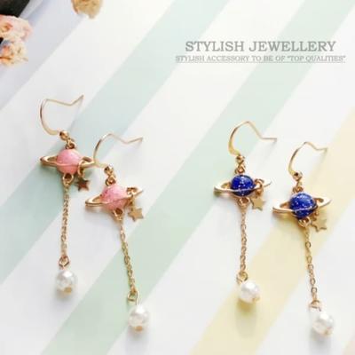 Women's Silver Needle Earrings Daily N1216