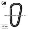 Cross-Type Black Electrophoresis Climbing Buckle with 6D Thickened Hook Keychain Ornament