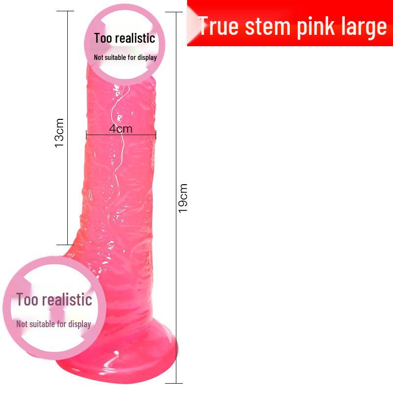 Crystal Clear Soft Silicone Dildo - Female Masturbator Toy