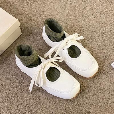 Fashion Flats Casual Shoes Women Sneakers Sandals Soft Leather Loafers Ballet 2025 Trend Brand Elegant Dress Lace Up Comfort