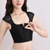 Shapewear Tanktop Former Stoßfeste Schulterpolster Brustbindung Flacher Brustbinder Bustier Damen