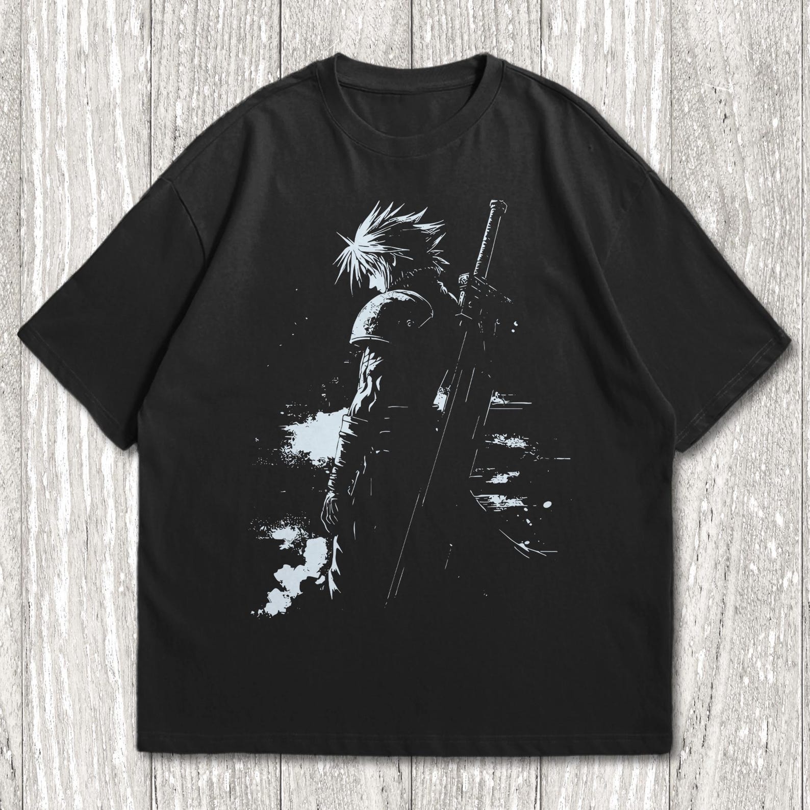Final Fantasy Shirt, FF Shirt, Final Fantasy Tee, Cloud Strife Unisex Graphic Tee, FF Merch, Final Fantasy VII Shirt, Moogle Shirt S