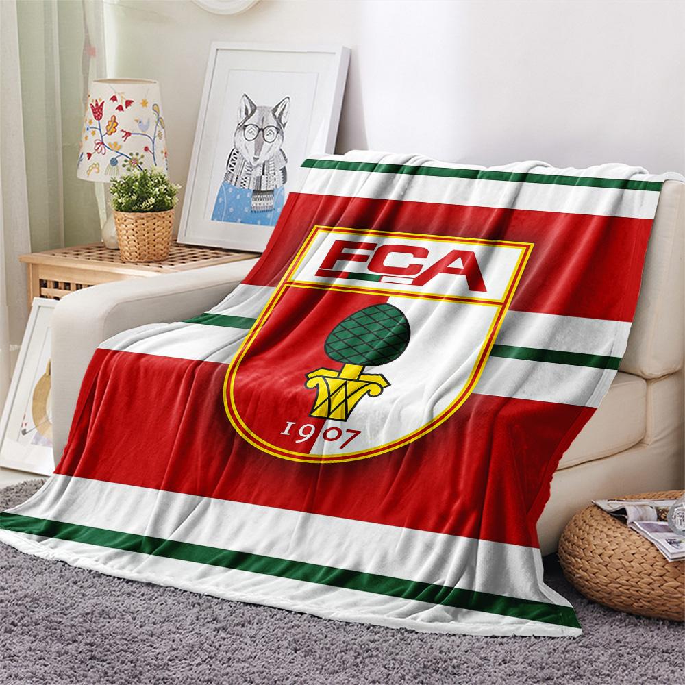 FC Augsburg Flannel Blanket, High quality Comfortable for All Seasons, Home Decor, Warmth and Comfort
