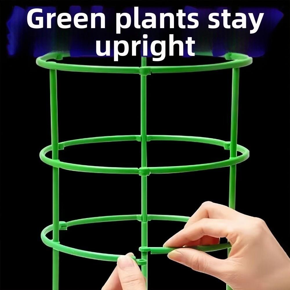 10Layers Plant Support Pile Stackable Flower Ring Support Rack Indoor Flower Plants