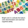 Children Wooden Alphabet Number Pairing Toys Preschool Learning Educational Puzzle Toy