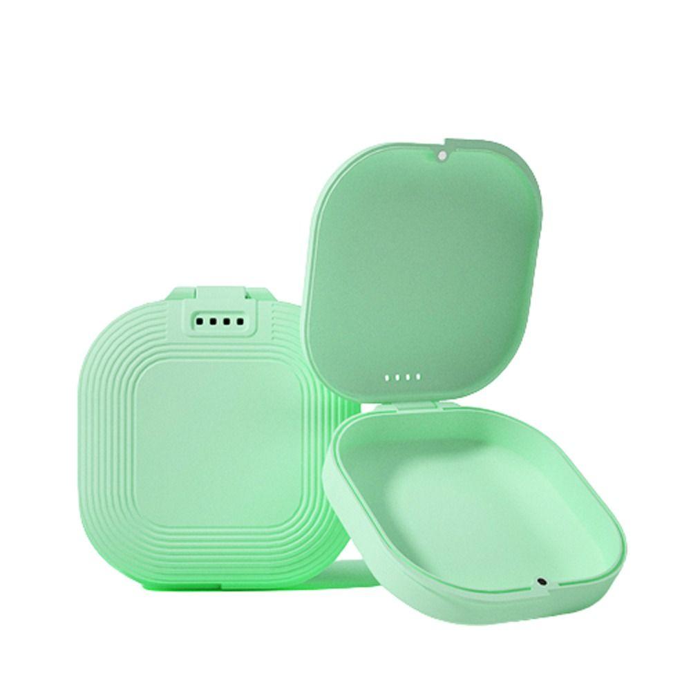Plastic Fake Teeth Container Braces Box Orthodontic Retainer Box Denture Storage Box Dental Case
