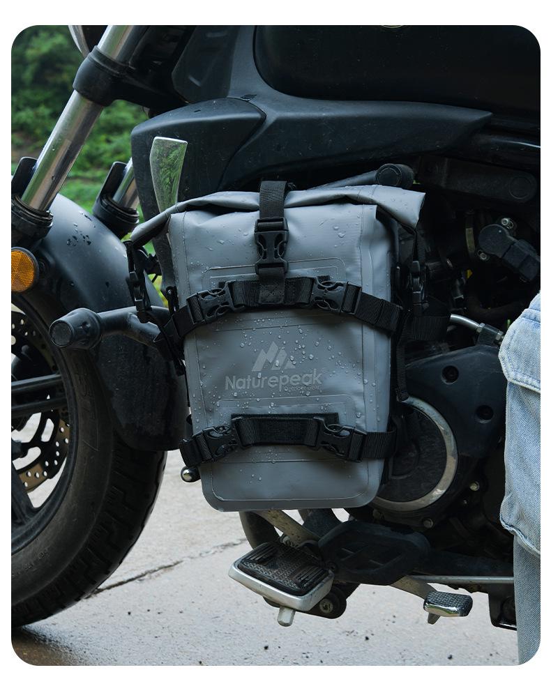 Naturepea Waterproof Motorcycle Saddlebag and Multi-functional Riding PVC Backpack