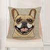 French Bulldog Cushion Covers Chair Living Room Pillowcase Cozy Zipper Sofa Pillow Covers Bedroom Indoor Home Decor