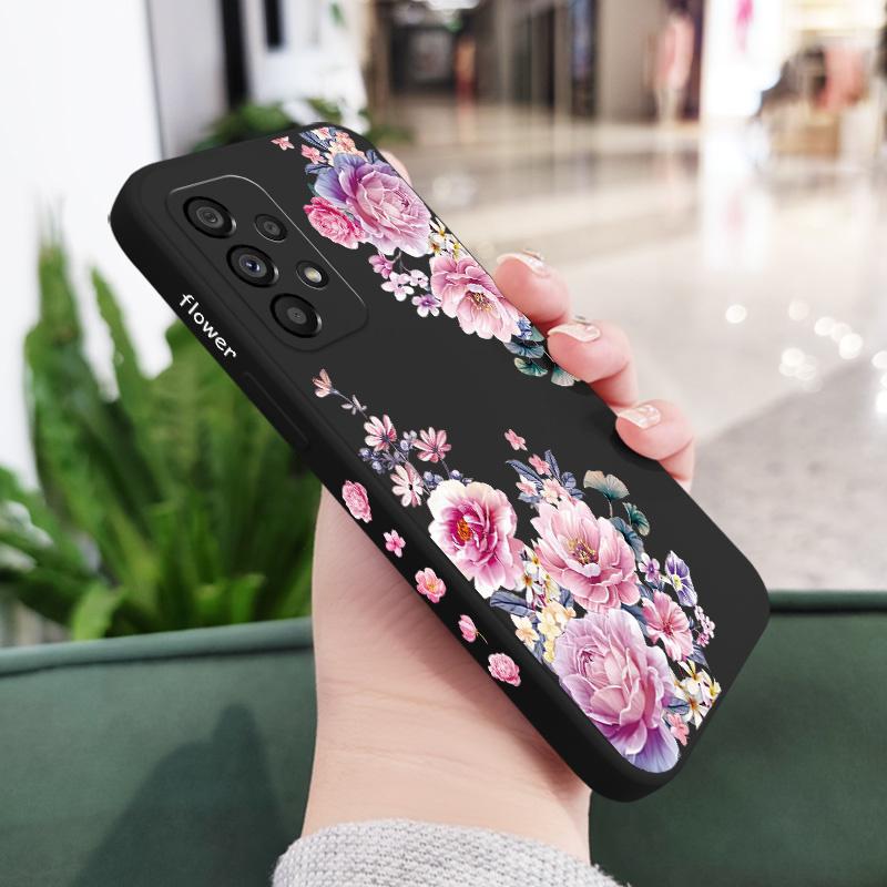 Satin Brocade Case For Samsung Galaxy A73 A53 A33 A23 A13 A03 A72 A52 A52S A32 A22 A12 A02 A02S A71 A51 A31 A21S 4G 5G Cover