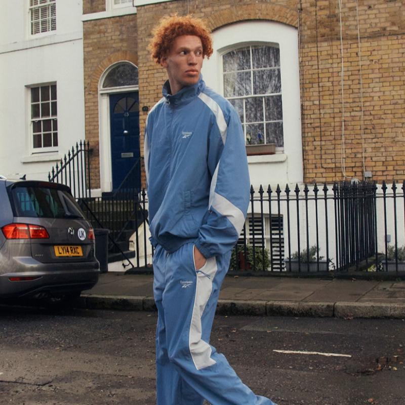 Reebok Legend Warm Up Windbreaker   Blue Reju5ej13b4