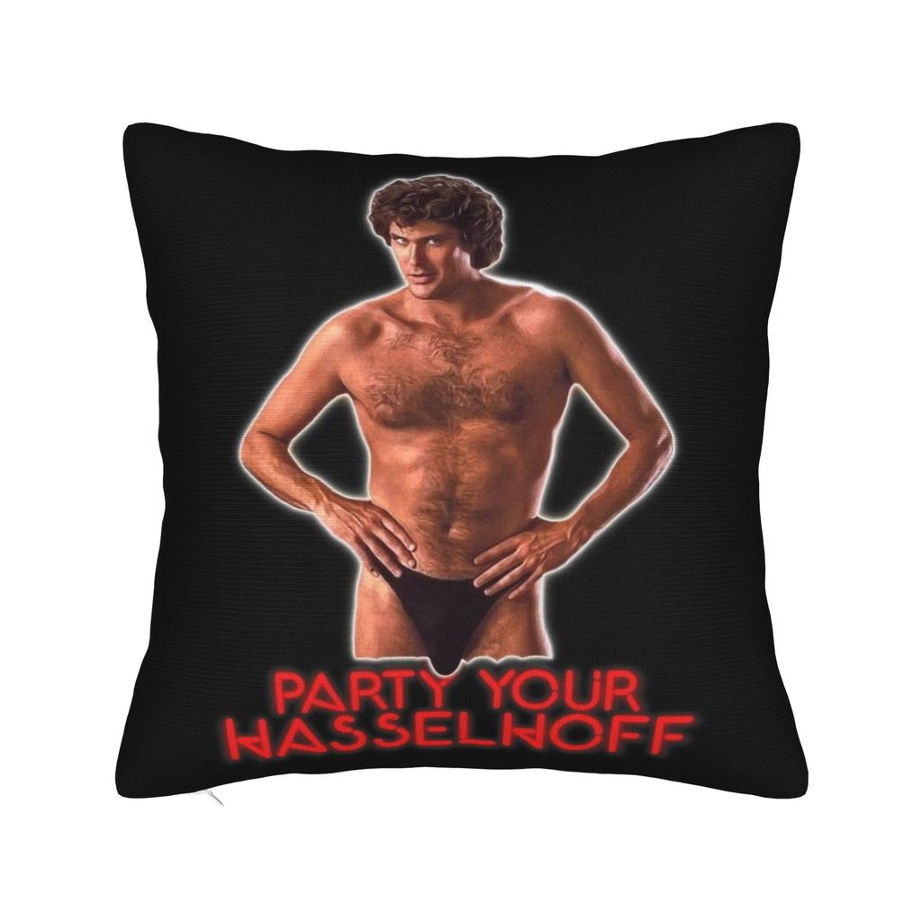 David Hasselhoff Pillow Cover Print Cushion Cover Vintage Pillow Case For Sofa Bedroom Home Decor