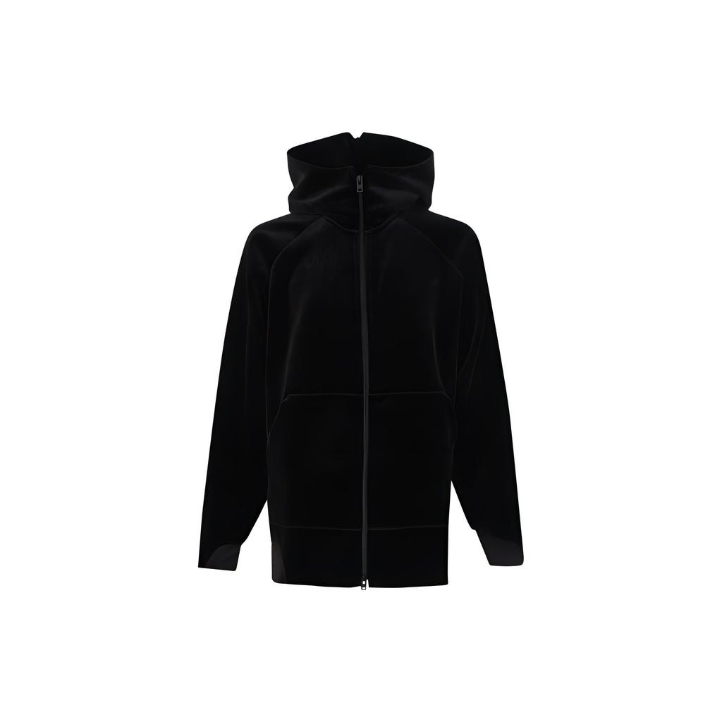 Y-3 Fashion Solid Color Zip-Up Hooded Jacket Men Jackets Black IL-2149