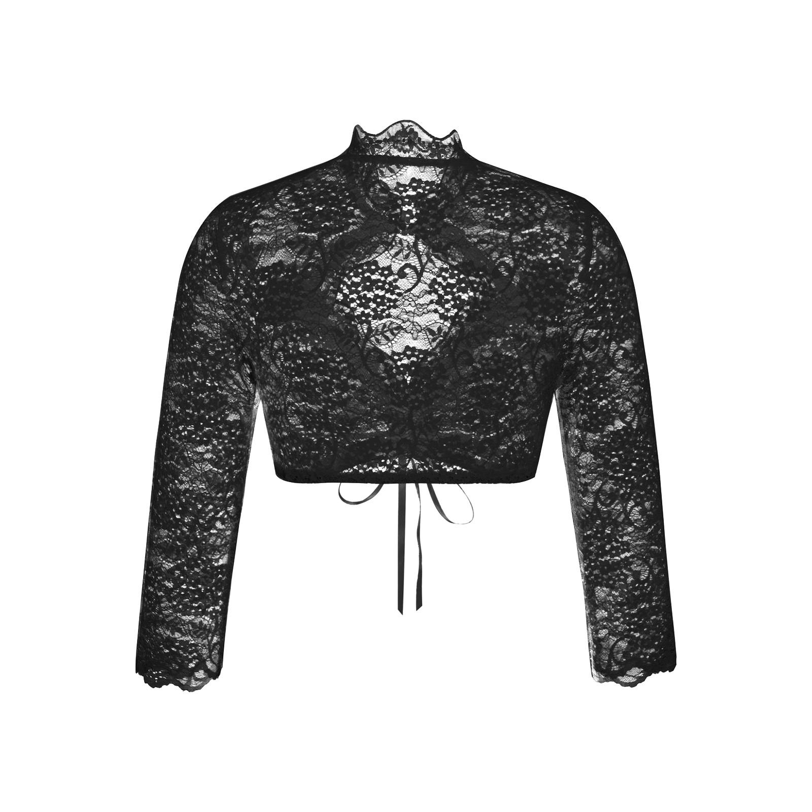 

Women s Beer Festival Regular Bottoming Lace Stitching Small Shirt Top S чорний