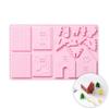 Christmas Silicone Mould Christmas Gingerbread House Silicone Mold Handmade Soap Chocolate Cake Mould DIY Biscuits Baking Tool