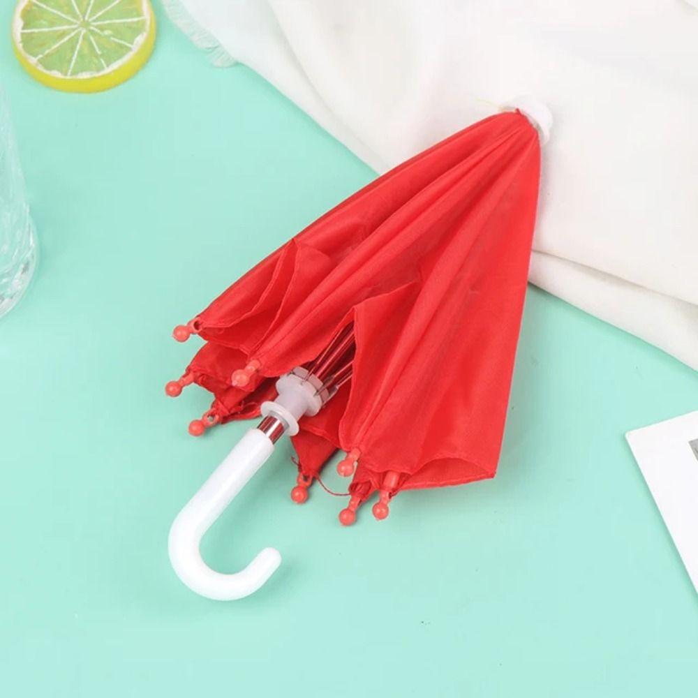 Funny Doll Decorative Umbrella Adjustable Kids Toy Umbrella Creative Mini Umbrella  Dollhouse
