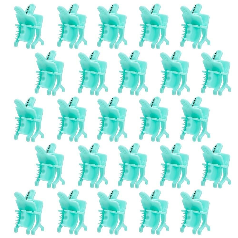 25Pcs Reusable Curl Styling Clamps Hairdressing Hook Loop Hair Rollers  for Men