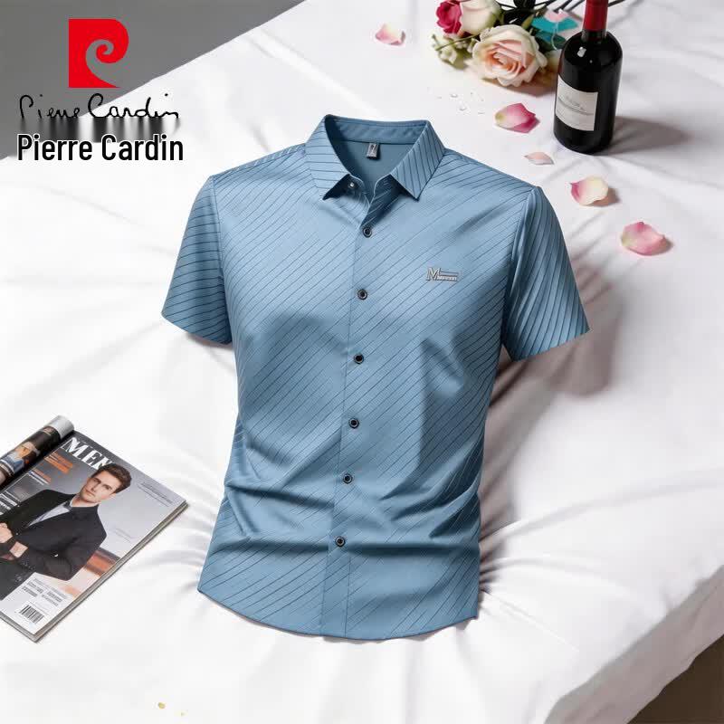 Pierre Cardin Men's Ice-Feel Breathable Short Sleeve Shirt