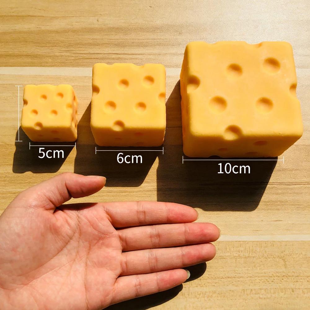 Giocattolo Spremibile Formaggio Simulato Rimbalzo Lento Spremere Ufficio Decompressione Rimbalzo Lento Formaggio Spremere Ornamento Rilassare Decomprimere
