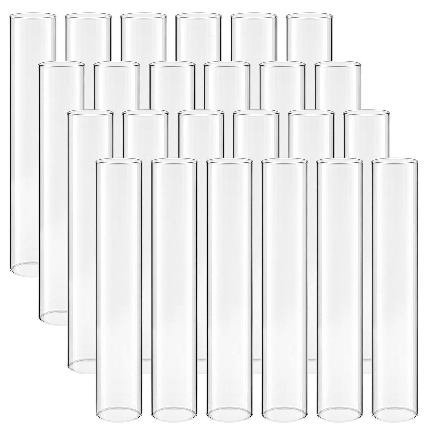 Hurricane Glass Cylinders Set of 24