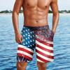 Men's Independence Day Print Casual Fashion Shorts Men's Printed Loose Breathable Shorts