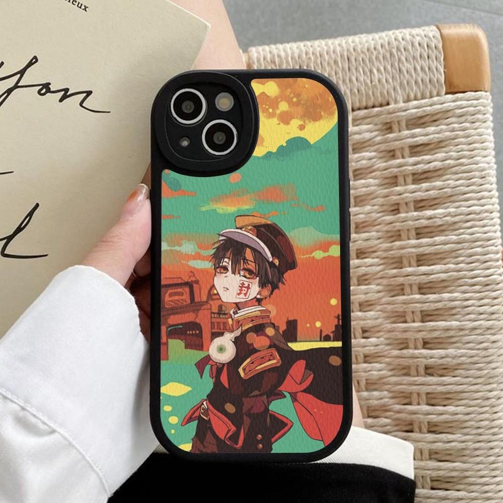 T-Toilet-bound H-Hanako-kun Phone Case Hard Leather For IPhone 16 15 14 13 12 Mini 11 14 Pro Max Xs X Xr 7 8 Plus Fundas