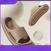 Feslishoet Women's Solid Color Letter Slippers and Men's Beach Slides with Thick Sole Indoor Anti-Slip Summer Couple Sandals