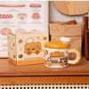 Kitten Bread Ceramic Mug with Lid