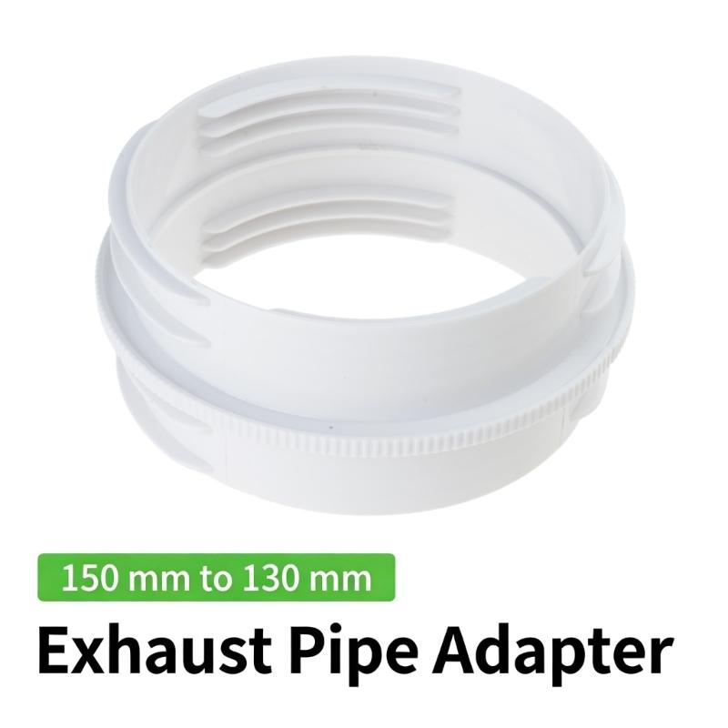 130mm To 150mm Portable Air Conditioner Hose Connector Adapter, White Stepped Exhaust Coupler for Replacement Installation and Extension Use