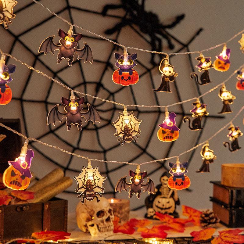 Halloween Pumpkin Ghost LED String Lights for Holiday Decor