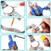 147PCS Watchmaker Watch Repair Repairing Tools Kit Case RemoverOpener Bar Set Watch Spring Pin Bars and Back Case Opener Screw