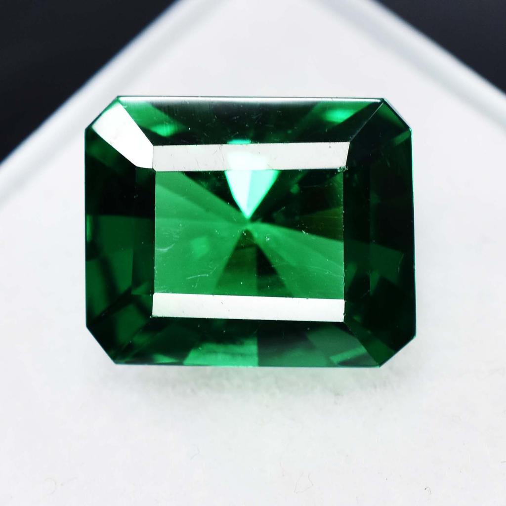 Emerald Cut CERTIFIED Earring Size 10.25 Ct Natural Garnet Green Loose Gemstone A-5770