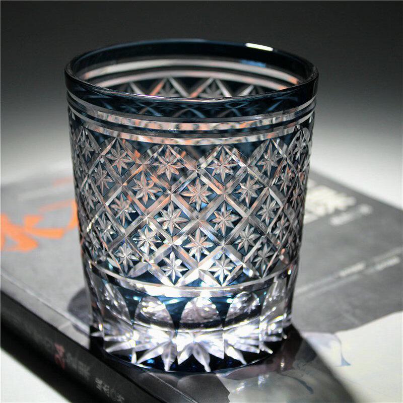 

Japanese Edo Kiriko Hand-carved Crystal Whiskey Glass
