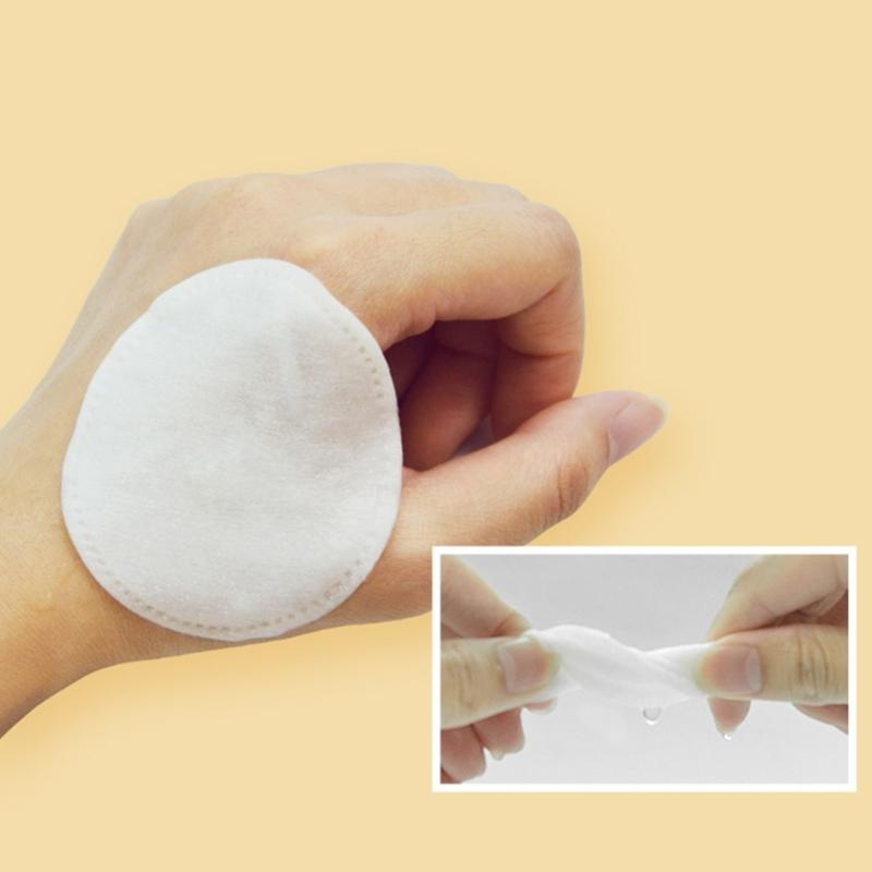 Lock Stitches Edging Cotton Rounds Thickened Texture For Effective Cosmetic Application Hypoallergenics Reusable Facials Pads