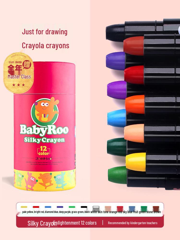 Milo Crayon Washable Rotating Oil Pastels Wax Sticks for Kids