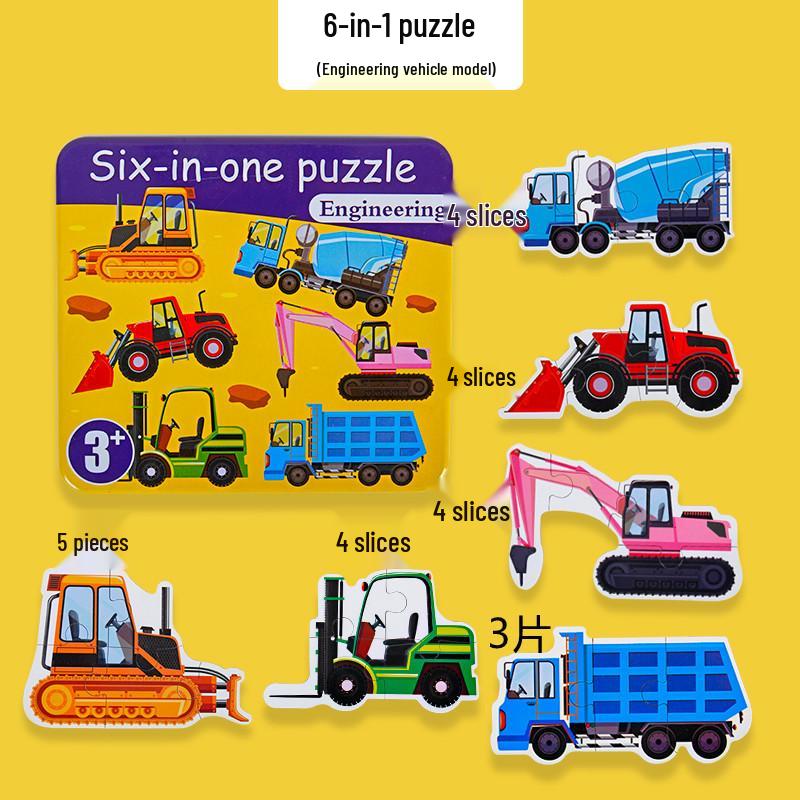 Baby & Toddler Animal Puzzle Gift Box: Educational Cognitive Matching Toy for Early Learning