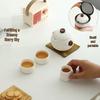 Haolaibao Portable Travel Tea Set - One Pot, Three Cups