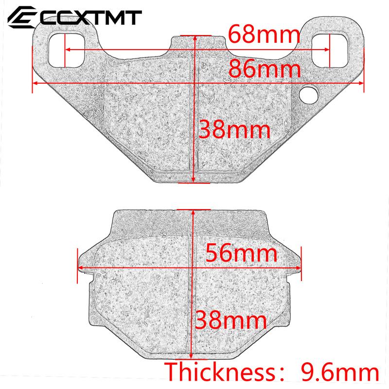 Motorcycle Rear Brake Pads For KAWASAKI ZR250A Balius KLE250 ZZR250 EX250 KLE500 EX500D Ninja Suzuki GN125 EM EN EP ER ES ET