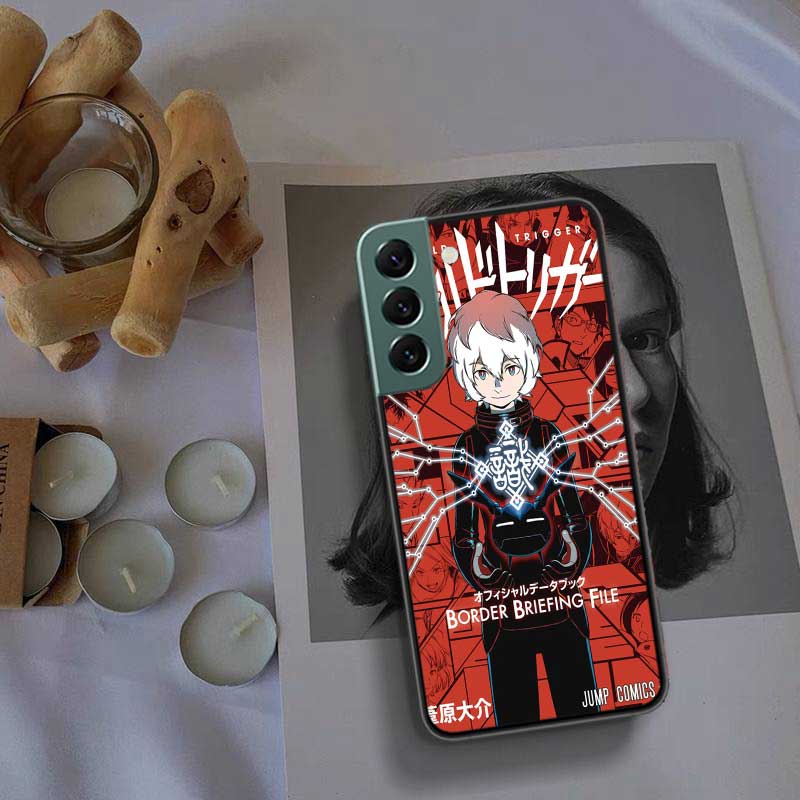 World Trigger Kuga Yuma Etui na telefon Samsung A02 A03 A03S A04 A04S Galaxy A55 A35 A25 A15 S10 Lite A9 A8 A7 A6 Plus A90 A80 Co